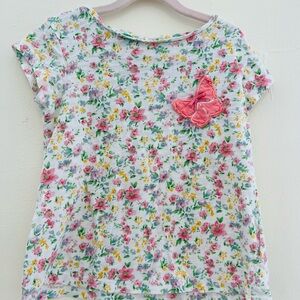 United Colors Of Benetton Floral Kids Tee with Pink Butterfly size 2T